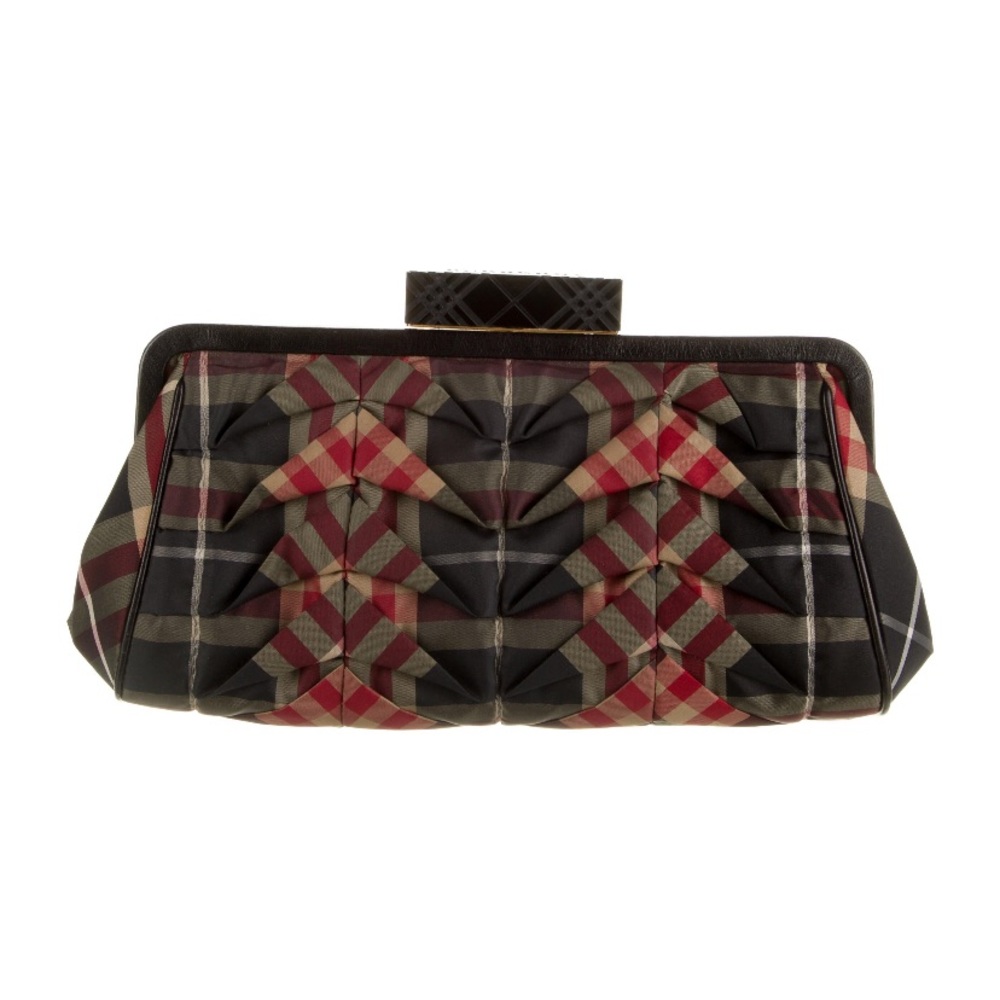 🐣 Burberry London Pleated Clutch Handbag